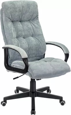 Кресло руководителя Бюрократ CH-824 Fabric серо-голубой Light-28 на колес. пластик