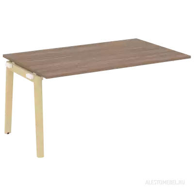 Проходной наборный элемент переговорного стола, опоры - массив дерева 1580*980*750