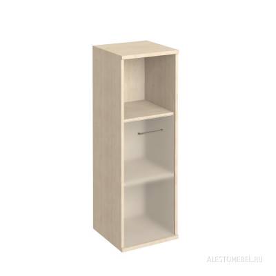 FIRST Шкаф средний узкий левый/правый (1 низкая дверь стекло) 400х430х1260