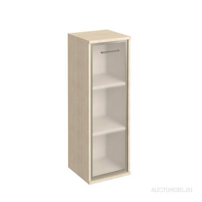 FIRST Шкаф средний узкий левый/правый (1 средняя дверь стекло в раме) 400х430х1260