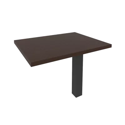 Брифинг-приставка для прямоугольного стола (опора LT-710 в комплекте) 900*700*765