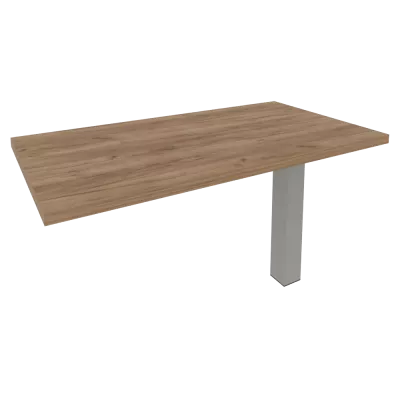 Брифинг-приставка для прямоугольного стола (опора LT-710 в комплекте) 1300*700*765