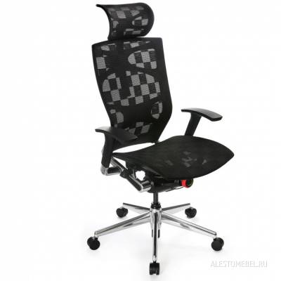 Кресло руководителя 811/Black эргономичная сетка черный