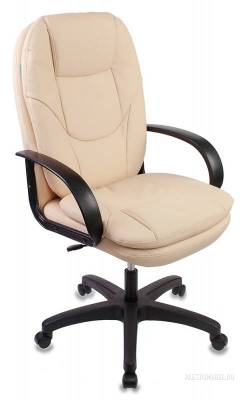 Кресло руководителя CH-1868/BEIGE бежевый искусственная кожа (пластик черный)
