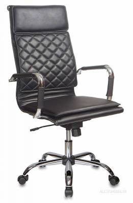 Кресло руководителя CH-991/Black черный Black искусственная кожа крестовина хром