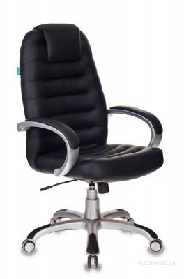 Кресло руководителя T-9903S/BLACK черный искусственная кожа (пластик серебро)