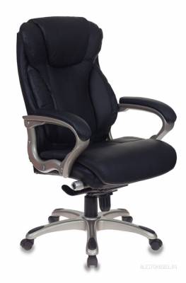 Кресло руководителя T-9916/BLACK черный рец.кожа/кожзам