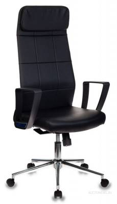 Кресло руководителя T-995ECO/BLACK черный искусственная кожа крестовина хром