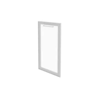 Дверь низкая правая стекло матовое в раме 396*795*20