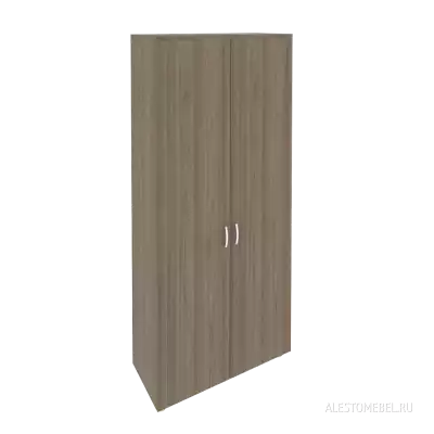 Шкаф распашной комбинированный (делится на 2 неравные части: в части*350 - полки, в части*550 -выдвижная штанга для вешалок). 900*400*2050