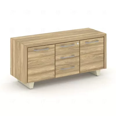 Corner Греденция большая COR.GRB Гикори Песочный/Ваниль/Металл Ваниль 1296*450*600