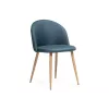  Стул на металлокаркасе Aldo blue / wood