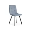 Стул на металлокаркасе Bruk light blue / black