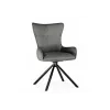Стул на металлокаркасе Chicago light gray / black legs KD