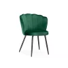 Стул на металлокаркасе Coral green / black