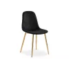 Стул на металлокаркасе Dabl black / gold
