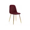 Стул на металлокаркасе Dabl wine red