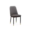 Стул на металлокаркасе Flor gray / brown / black