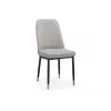 Стул на металлокаркасе Flor light gray / black