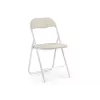 Стул на металлокаркасе Fold 1 складной beige / white