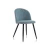 Стул на металлокаркасе Gabi 1 light blue / black