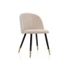 Стул на металлокаркасе Gabi beige / black / gold