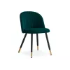 Стул на металлокаркасе Gabi green / black
