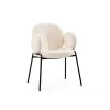 Стул на металлокаркасе Kalipso white / black