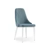 Стул на металлокаркасе Kora light blue / white