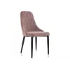 Стул на металлокаркасе Kora light purple / black