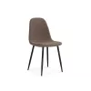 Стул на металлокаркасе Lilu dark brown / black