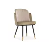 Стул на металлокаркасе Penelopa beige / light beige / black / gold