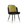  Стул на металлокаркасе Penelopa black / hakki / black / gold