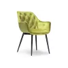 Стул на металлокаркасе Remo khaki / black