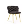 Стул на металлокаркасе Rendi gold / gray