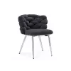 Стул на металлокаркасе Rendi gray-blue / chrome