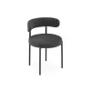 Стул на металлокаркасе Rudi dark gray / black