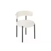 Стул на металлокаркасе Rudi white / black