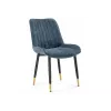 Стул на металлокаркасе Seda 1 blue / black / gold