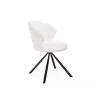 Стул на металлокаркасе Solomon крутящийся white / black
