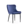  Стул на металлокаркасе Teo dark blue / black