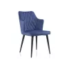 Стул на металлокаркасе Velen dark blue