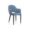 Стул на металлокаркасе Vener light blue